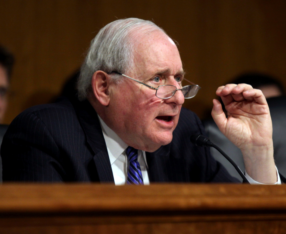 Sen. Carl Levin, D-Mich., on Capitol Hill in Washington, hailed a significant change in a long standoff over the potential closing of the federal prison at Guantanamo Bay, Cuba.