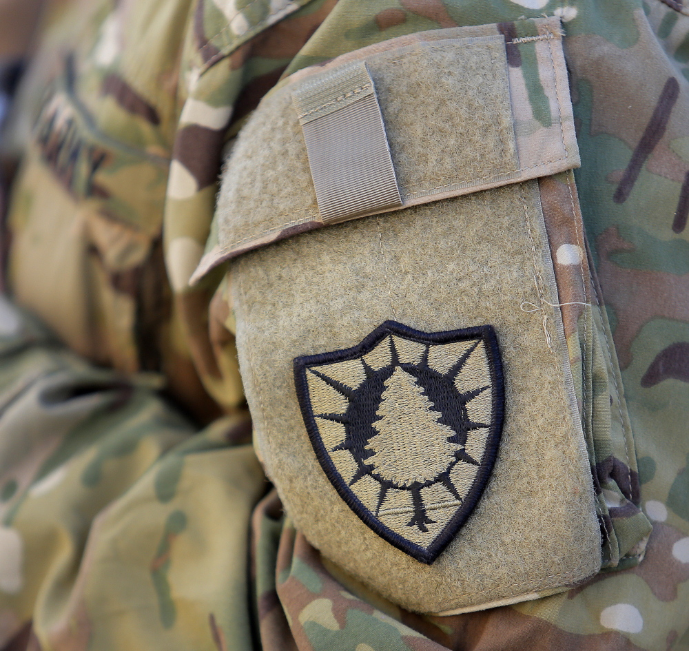 A pine tree patch denotes the 133rd Engineer Battalion of the Maine Army National Guard.