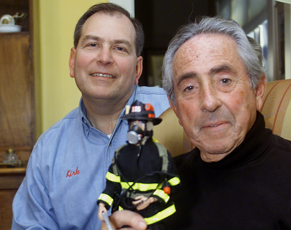 Donald Levine, right, was the Hasbro executive credited as the father of G.I. Joe, the world’s first action figure. He died of cancer early Thursday in Rhode Island.