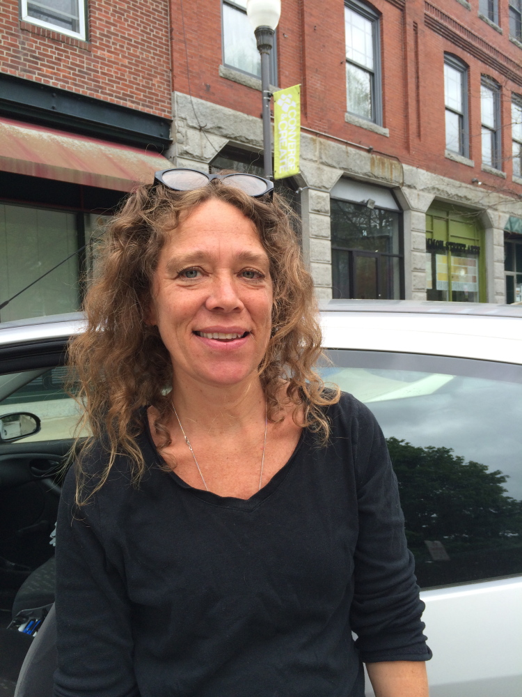 GOOD IDEA: Denise Rohdin, 52, a Waterville resident, says she thinks the city’s proposed pay-as-you-throw trash disposal is a good idea because it could encourage more people to recycle and minimize their waste.