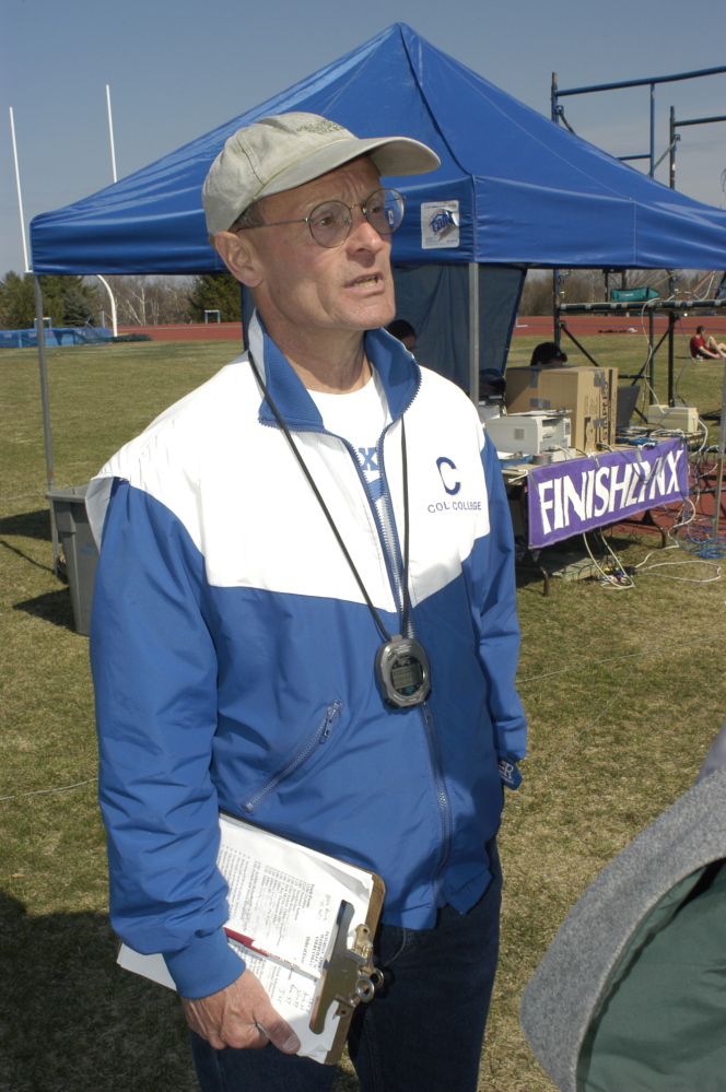Coach: Jim Wescott coached the Colby track and field team for 25 years, from 1978 to 2003.