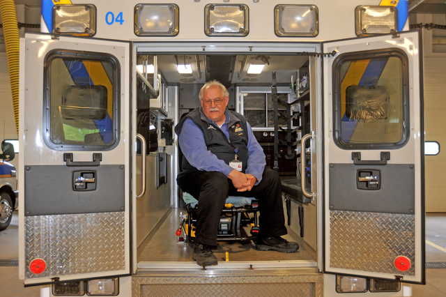 ORGANIZER: Jeff Foster, a paramedic and education coordinator at Delta Ambulance, is organizing a group of volunteer EMTs in the Vassalboro area to address the need for services in the community.