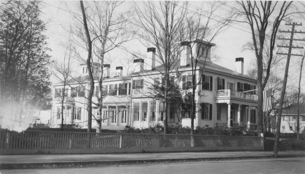 House makeover: A postcard image shows the Blaine House shortly after its 1919 renovation by the state as a home for Maine governors and their families. It’s among the earliest photos of the Blaine House after the renovation was completed.