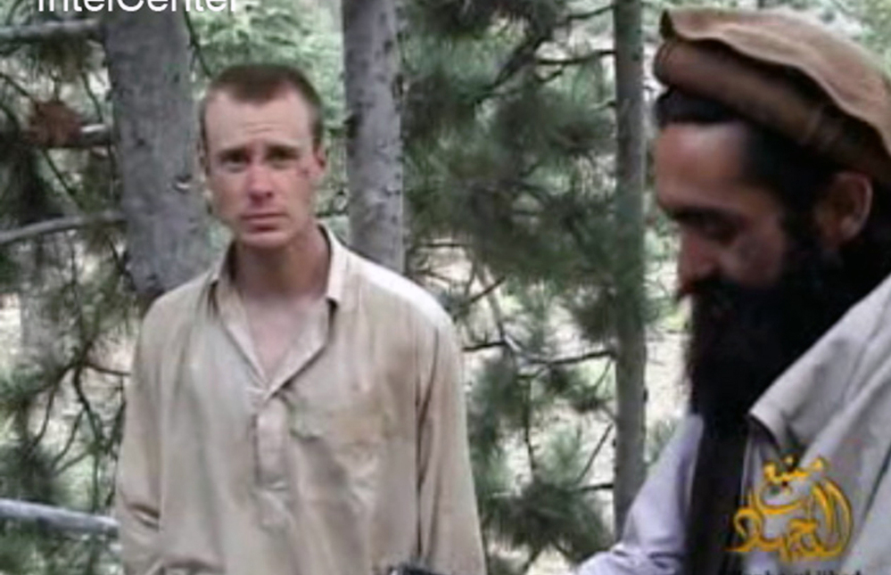 Sgt. Bowe Bergdahl, left, is shown in Taliban captivity during 2010. The United States mentioned a possible prison swap to the Taliban as early as 2011. An unnamed source said the impending U.S. withdrawal from Afghanistan prompted the recent trade.