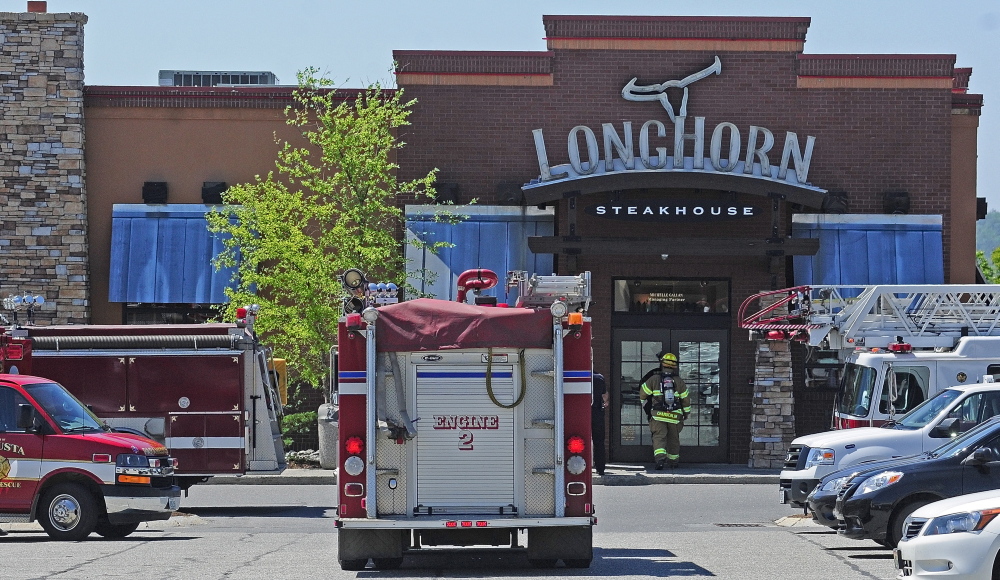 NORTH AUGUSTA RESPONSE: Augusta firefighters responded to what turned out to be a false alarm on Tuesday at Longhorn Steakhouse in the Marketplace at Augusta.