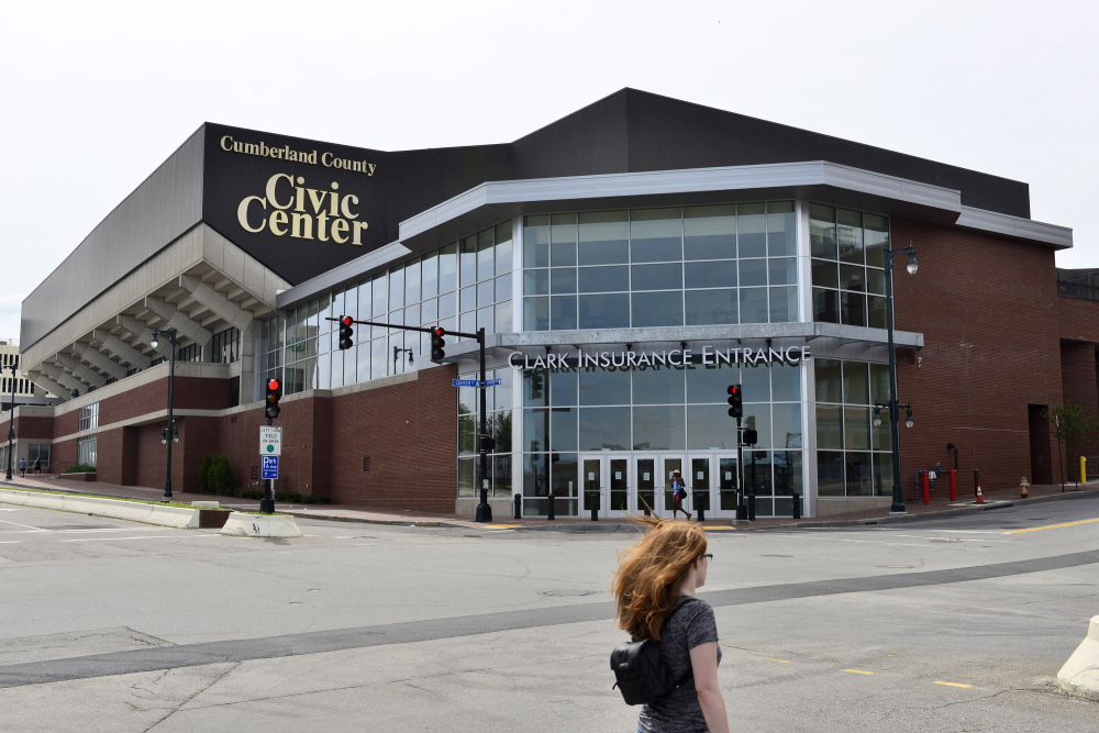 Clark Insurance, which paid $125,000 for “sub-naming” rights to a civic center entrance, is holding on to them even after Cross Insurance bought the arena’s primary naming rights.