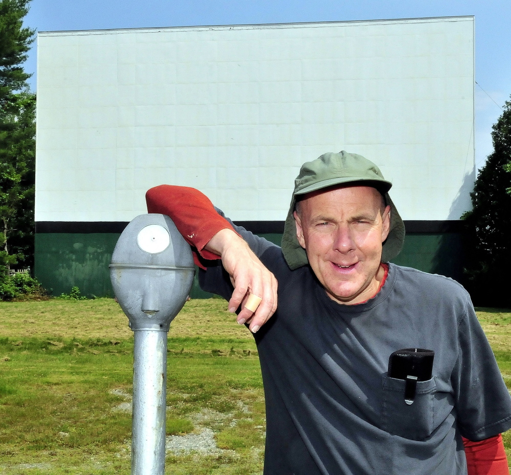 Staff photo by David Leaming 
 BIG SCREEN: Donald Brown Jr., owner of the Skowhegan Drive-in, will host a fundraiser by the Red Barn restaurant in Augusta with three Stephen King films that will be shown in August. Proceeds will help buy digital projection equipment for the drive-in.