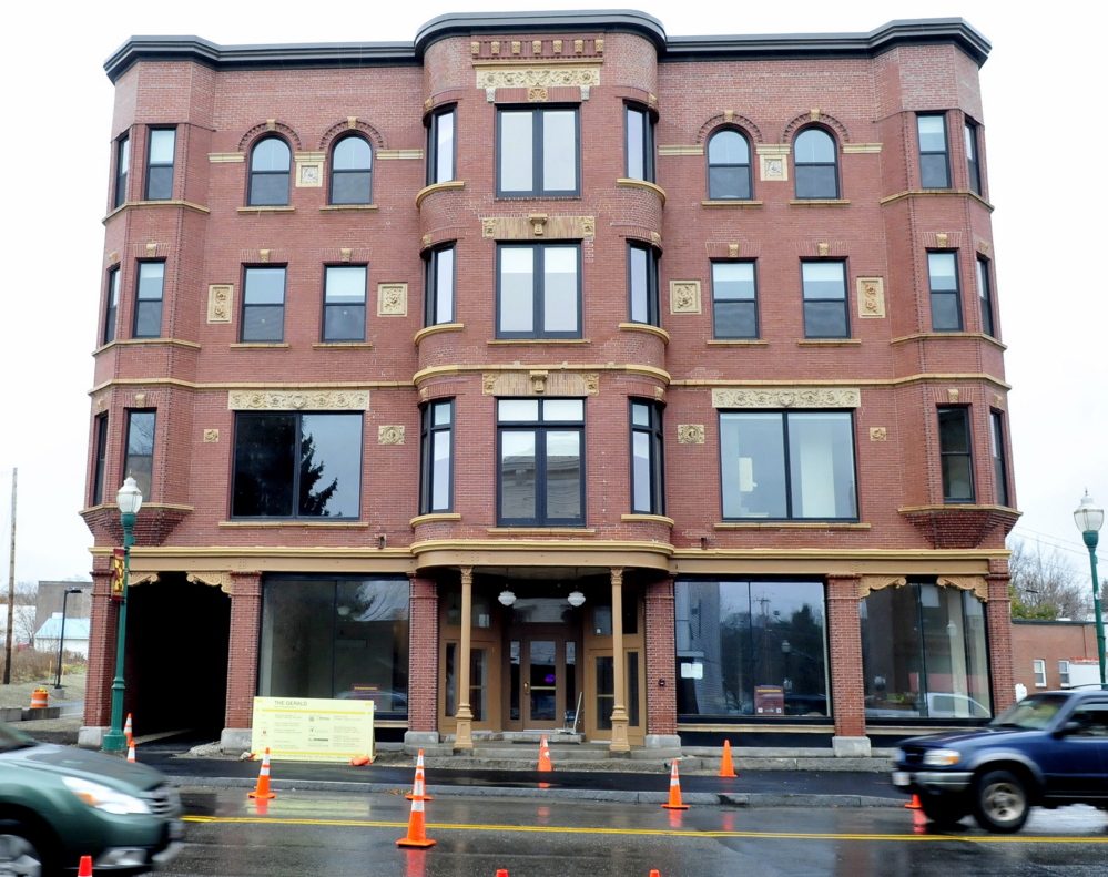The former Gerald Hotel on Main Street in Fairfield, seen here in November while it was being renovated, will be open for tours Thursday. Tenants began moving into the building, now a residence for seniors, shortly after the photo was taken.