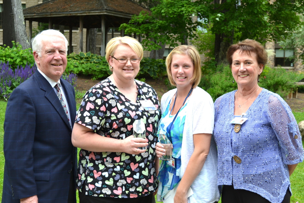 Contributed photo
EPIC Awards were recently presented to Franklin Community Health Network staff. From left are Joseph Bujold, Liza Gallant, Ashley Hayden, and Joline Hart. Absent were Susan Theiss and Dan Morrell.