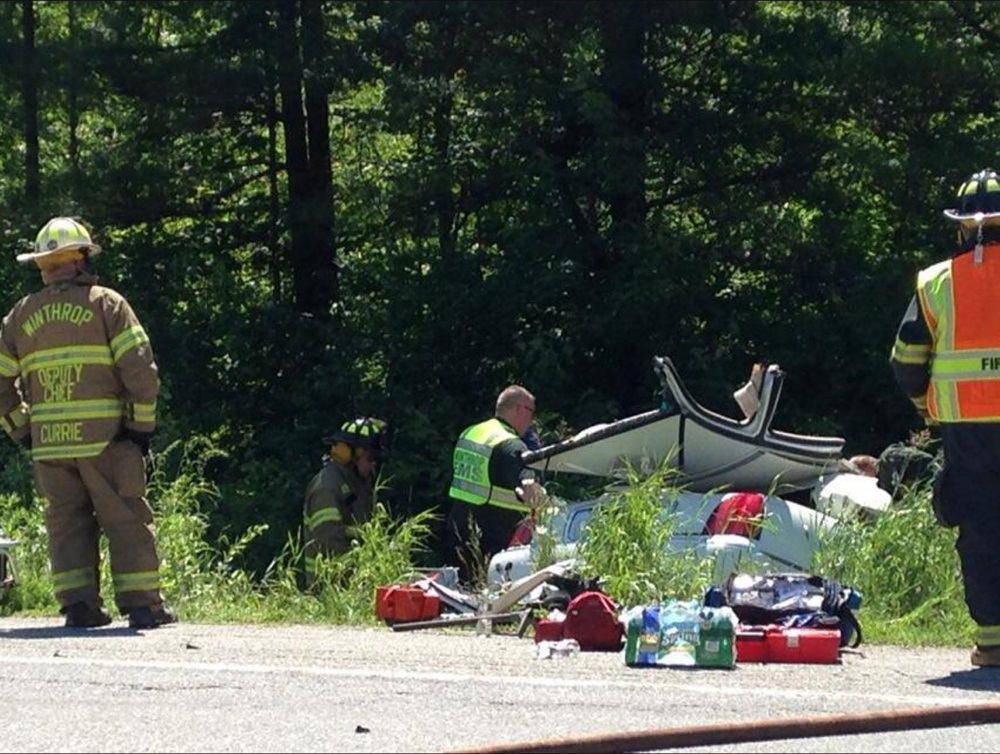 Serious injury crash by TJ’S Pizzeria on U.S. Route 202 in Monmouth.