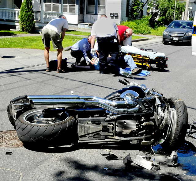 Motorcyclist injured in Waterville crash