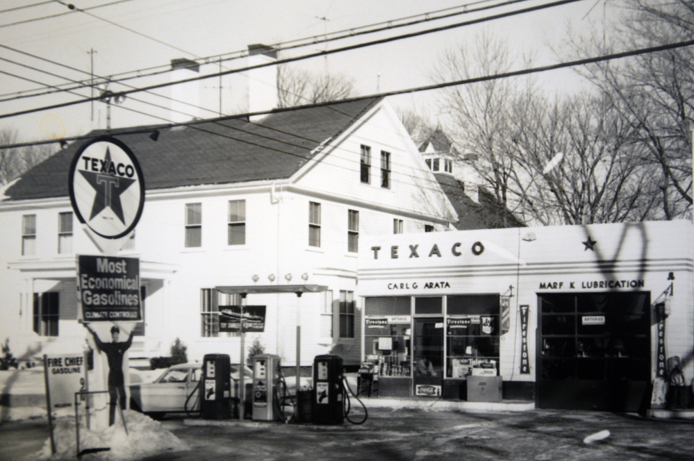The service station that Carl Arata once operated in Winthrop.
