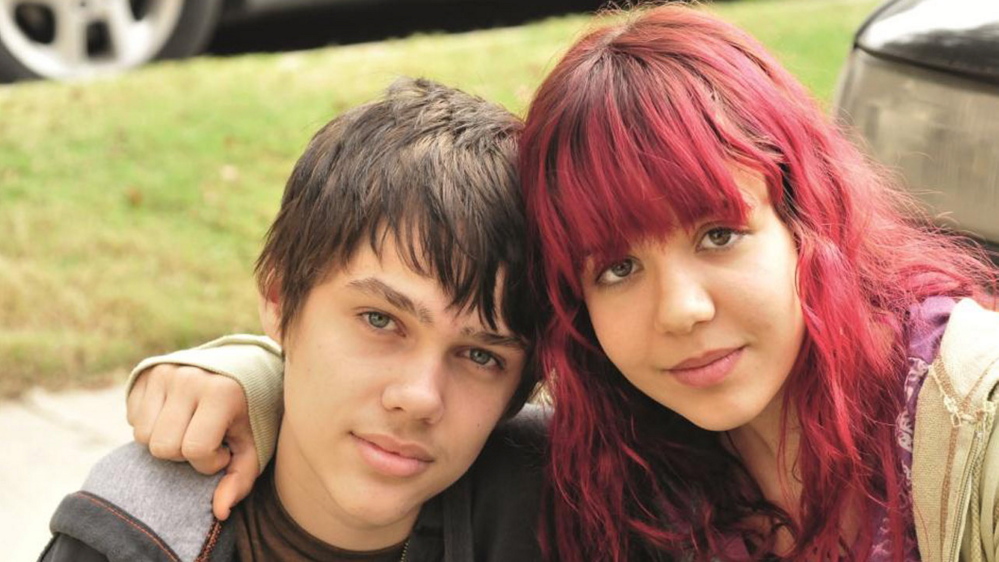 Ellar Coltrane, left, and Lorelei Linklater, in “Boyhood,” traces a boy’s life over 12 years and was shot over 12 years, will shown at .