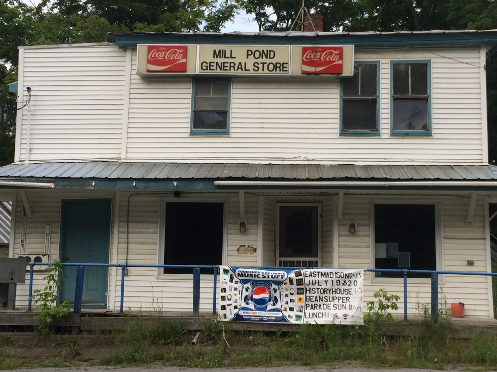 Mill Pond General Store in East Madison is one of two town-owned properties set to be demolished this summer.