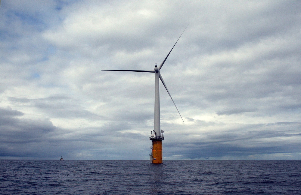 This turbine 12 miles off the coast of Norway shows the kind of technology the company wanted to build in Maine waters.