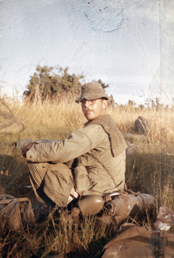 A family photo shows Rob Jackson in Vietnam, where he was an Army medic in 1970-1971. Jackson served in the war as a conscientious objector and did not carry a gun. In a Washington, D.C., ceremony this week, Jackson is scheduled to receive a Silver Star for saving several soldiers’ lives in 1970.