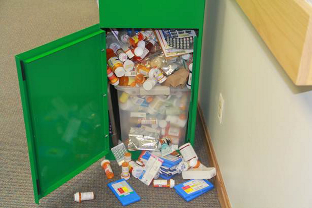 Farmington residents have been putting items other than unused, expired prescription medication in the medication collection box and police are asking that they stop.