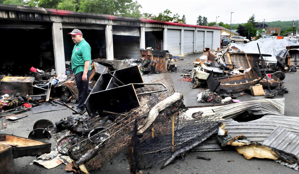GALLERY Fire destroys Skowhegan storage units Kennebec Journal and