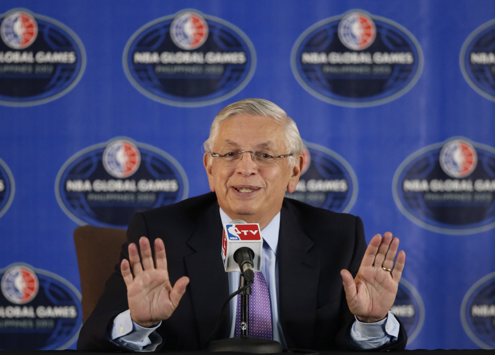 AP photo
NBA Commissioner David Stern is amazed when he looks at the NBA and compares it to the league that was struggling to stay afloat when he started.  Stern wil be enshrined Friday in the Naismith Memorial Basketball Hall of Fame.