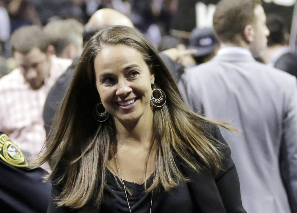 The Associated Press
In this April 30, 2014, file photo, San Antonio Stars’ Becky Hammon walks off the court following Game 5 of the opening-round NBA basketball playoff series between the San Antonio Spurs and the Dallas Mavericks in San Antonio.
