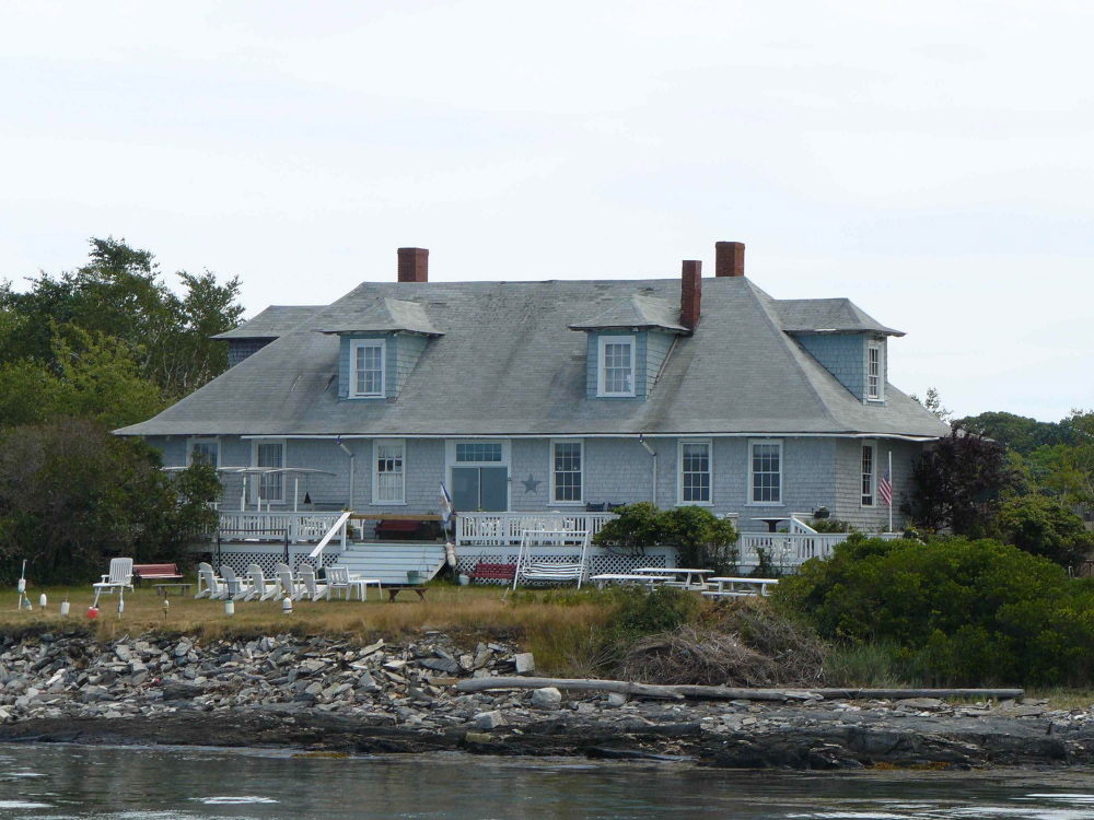House Island is home to former military installations, including Fort Scammel, but the island also was used to quarantine immigrants, including in this building, which dates to 1907.