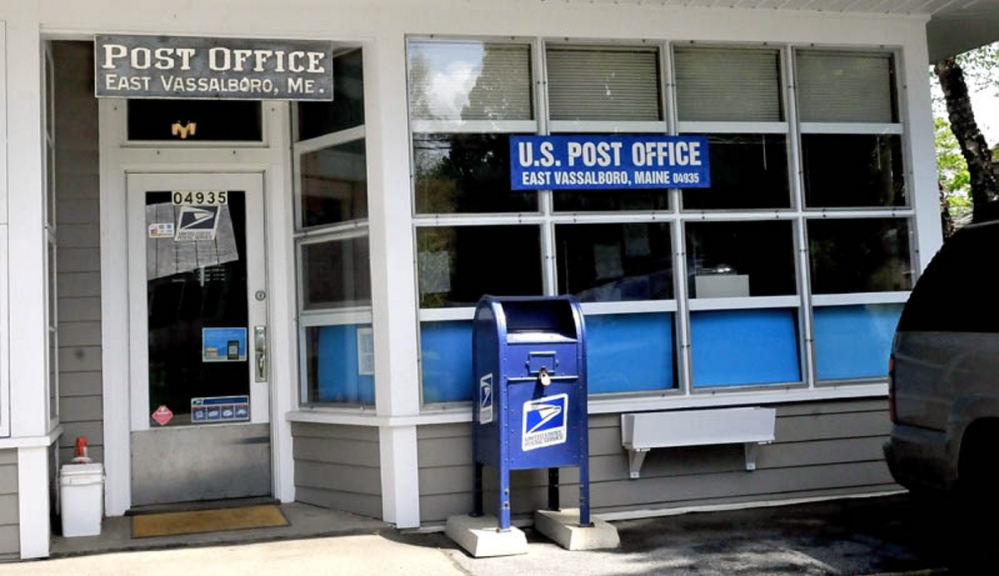 The East Vassalboro Post Office on Monday, May 20, 2013.