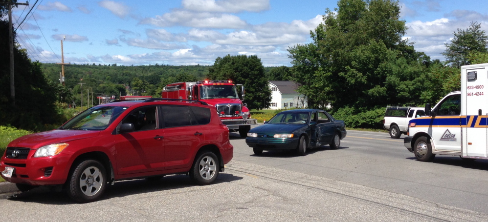 The Monday accident forced the Waterville-bound side of the road to be closed for about 45 minutes.