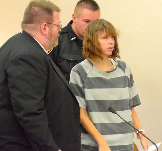 Contributed photo by Greg Sowinski, The Lima News Ann Marie Miller appears in court in Allen County, Ohio Wednesday. 