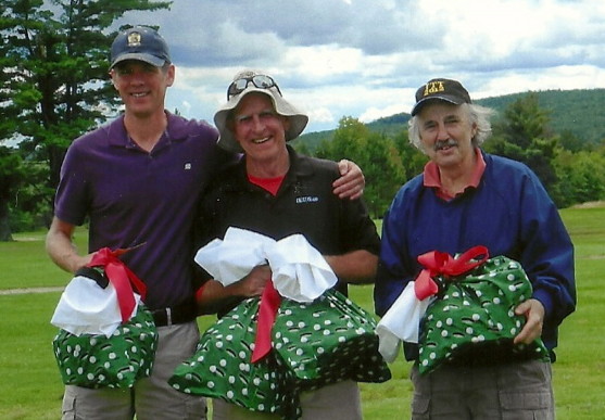 From left are event winners Lewi Chamberlain, Pete Chamberlain and Dave Haeger.