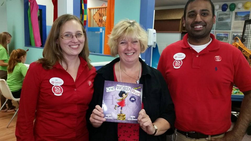 Target Front Sales Manager Jennifer Heath-Stilwell, Maine children’s book illustrator, Hazel Mitchell, and Store Manager Puneet Mathur, all attended an event held recently at the Children’s Discovery Museum in Augusta. It was the first in a series of literacy-based events, funded by Target, that will be occurring at the museum. For more information about the museum’s Family Reading Partnership, visit www.childrensdiscoverymuseum.org.