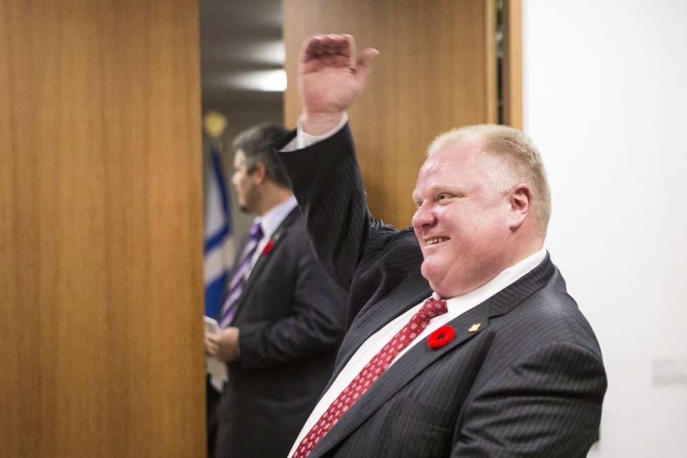 Toronto Mayor Rob Ford has been admitted to a hospital with abdominal pain.