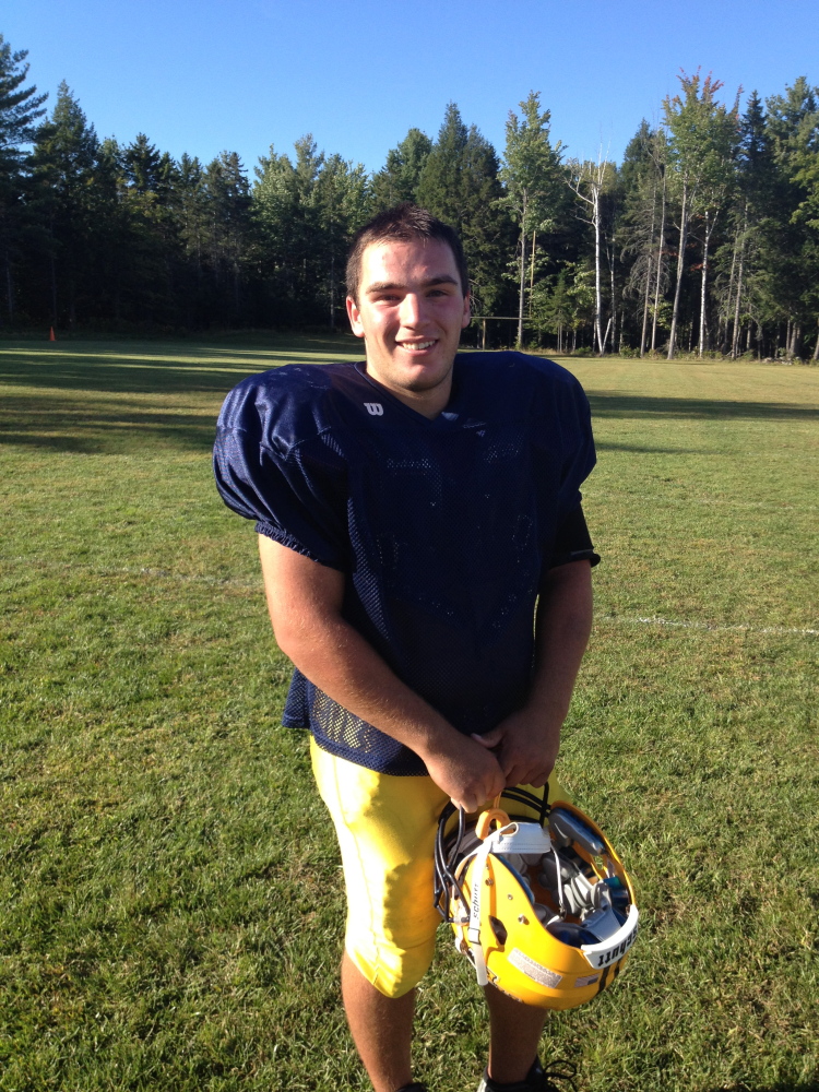 Anthony Franchetti is a kicker/center for the Mt. Blue football team