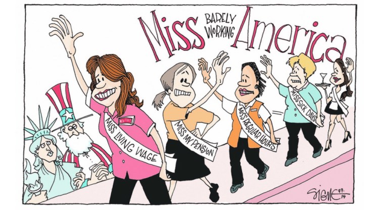 Signe cartoon 
 SIGN09e 
 Miss America