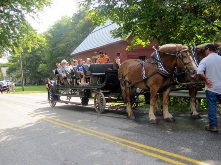Horse-drawn wagon rides are part of Monmouth AppleFest, which is set for Saturday.