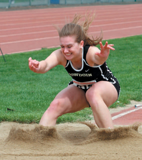 Photo by Jerry Levasseur/Bowdoin Sports Information
Former Hall-Dale standout track athlete Laura Peterson is one of 15 athletes who will be inducted into the school's hall of fame on Sunday.