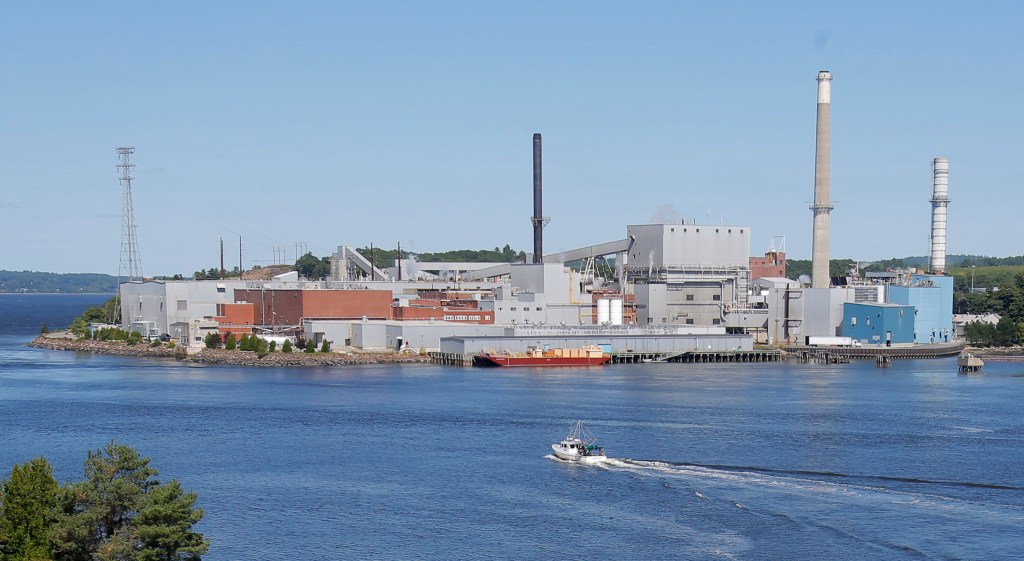The Verso Paper mill in Bucksport. Electricity price spikes tied to shortages of natural gas during the winter are cited as reasons for the closing. Making paper and pulp is energy-intensive as raw wood is washed, debarked, chipped, cooked, pulped, pressed, dried and subjected to a litany of other manufacturing processes. 2014 Press Herald file photo/Gregory Rec