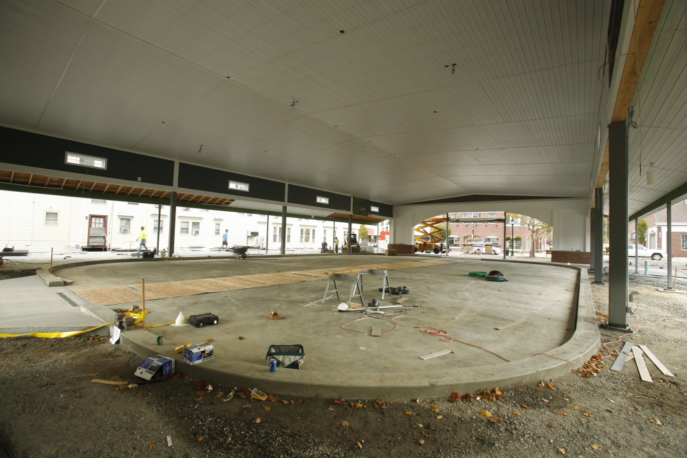 The Waterhouse Center in downtown Kennebunk will house an ice skating rink in winter and other events throughout the year.