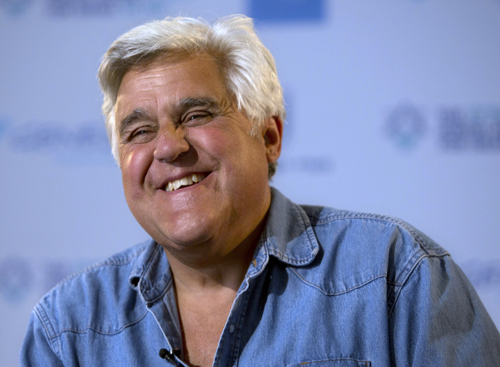 Jay Leno will receive the nation’s top humor prize at the Kennedy Center in Washington Sunday night.
