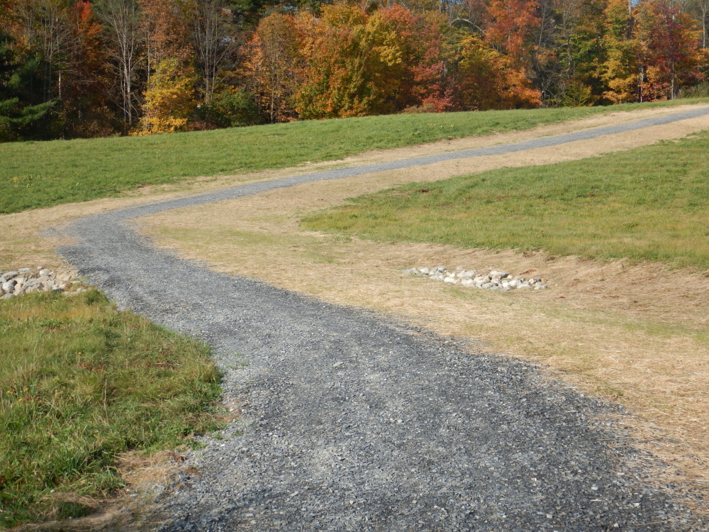 The new walking trail in Readfield to be dedicated Saturday.
