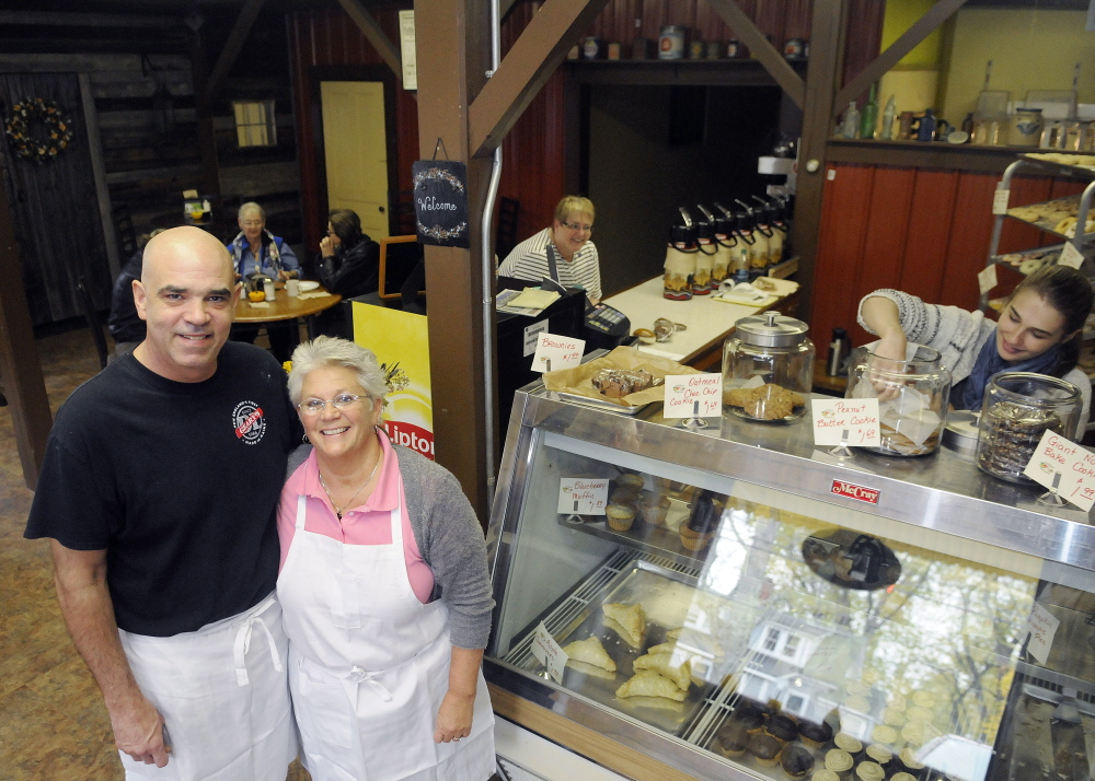 Thomas “TJ” Quinn and Kelly Sanborn Webb recently opened Apple Valley Bakery in Monmouth, which benefited from a town business development program.