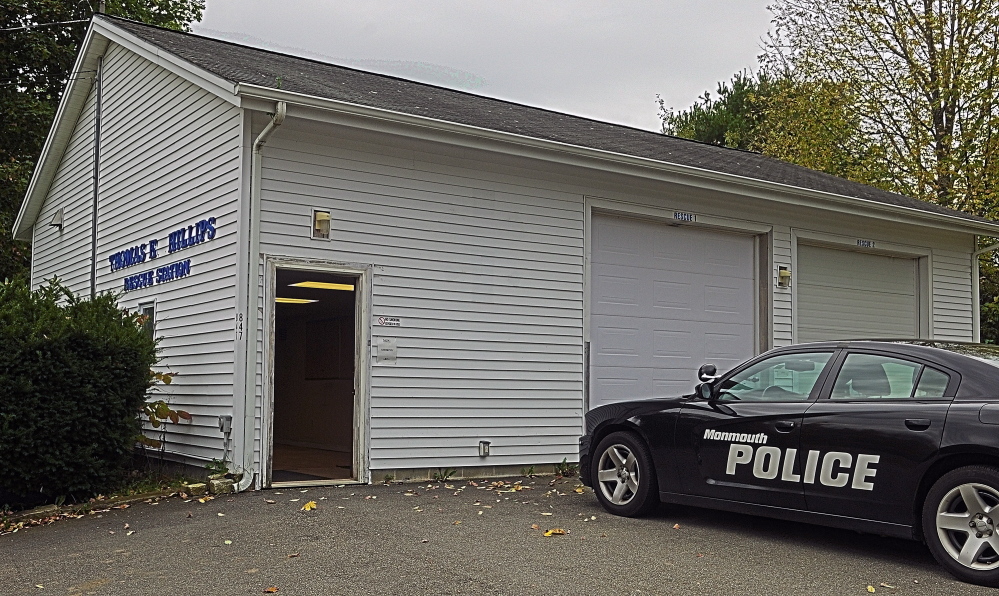 The former Monmouth Rescue station, that is the proposed new home for the Monmouth Police Department, is seen in the photo taken in October in Monmouth.
