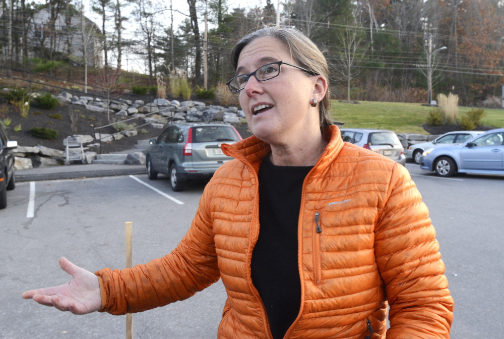 FREEPORT, ME - November 10: Freeport resident Naomi Beal gives her view on Kaci Hickox and her boyfriend Ted Wilbur moving to Freeport. (Photo by John Patriquin/Staff Photographer)