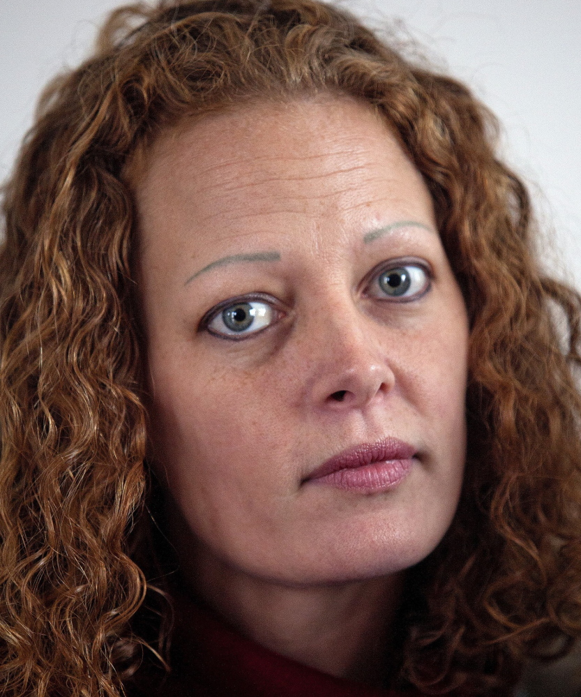 FORT KENT, ME - NOVEMBER 1: Kaci Hickox poses for a portrait in the living room of her Fort Kent home Saturday, November 1, 2014. Hickox received national media attention after returning home from being quarantined in Newark, N.J. after treating Ebola patients in Sierra Leone. (Photo by Gabe Souza/Staff Photographer)