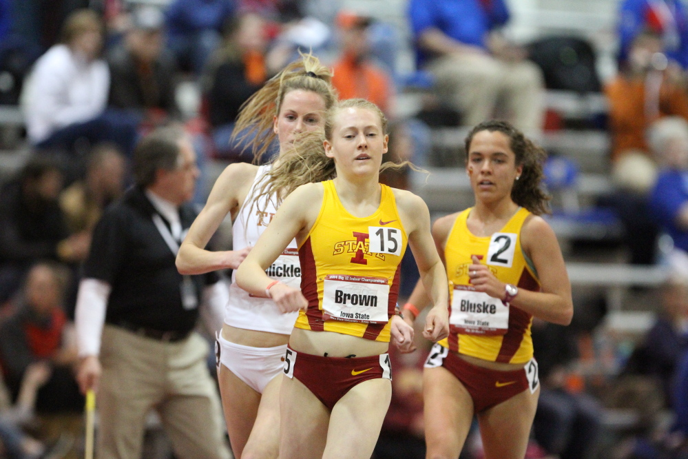 Waterville native and Iowa State sophomore Bethanie Brown has been slowed at times with an ankle injury this fall, but the standout runner will be able to compete in the outdoor national championships this weekend in Indiana.
