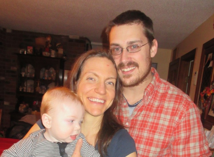 Contributed photo
Carrie Young, of Winthrop, seen here with her husband David and son Eliot, has severe chemical sensitivities, which make it impossible for her to work in an office.