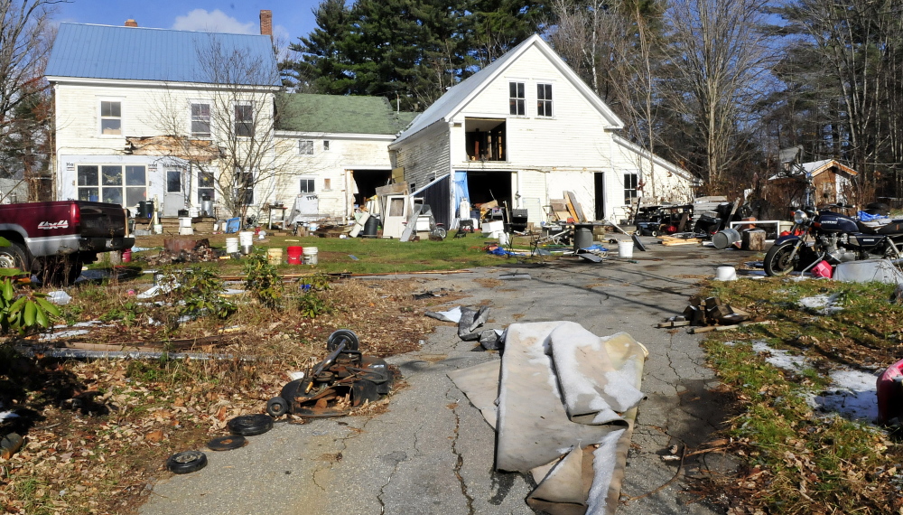 The home of Duane Pollis on Adam Street in Wilton on Tuesday.