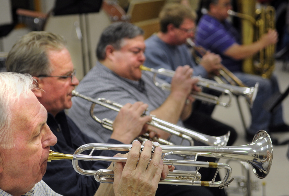 Members of the Kennebec Performing Arts Company rehearse Tuesday in Augusta ahead of their upcoming concert series.