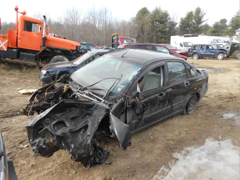 A West Gardiner teen apparently lost control of the car he was driving, breaking off a utility pole at the ground and rolling the car over several times. The impact tore the engine from the car.