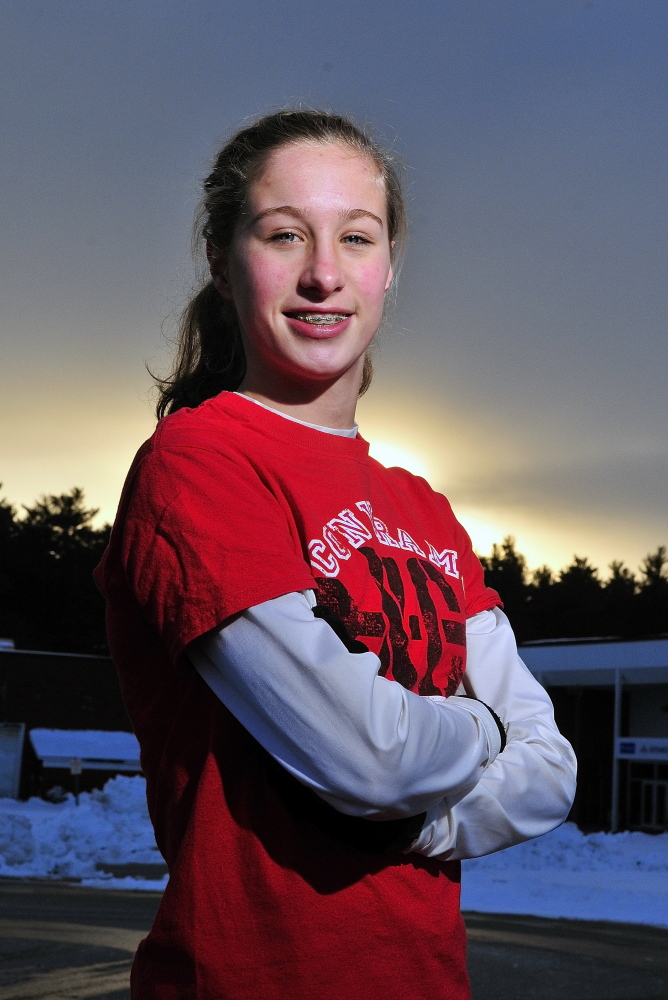 Cony High School’s Anne Guadalupi is the Kennebec Journal Girls Cross Country Runner of the Year.