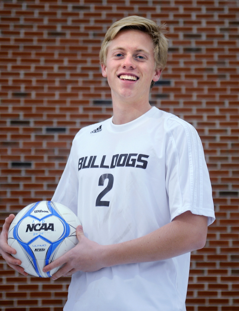 Hall-Dale’s Nat Crocker is the Kennebec Journal Boys Soccer Player of the Year.